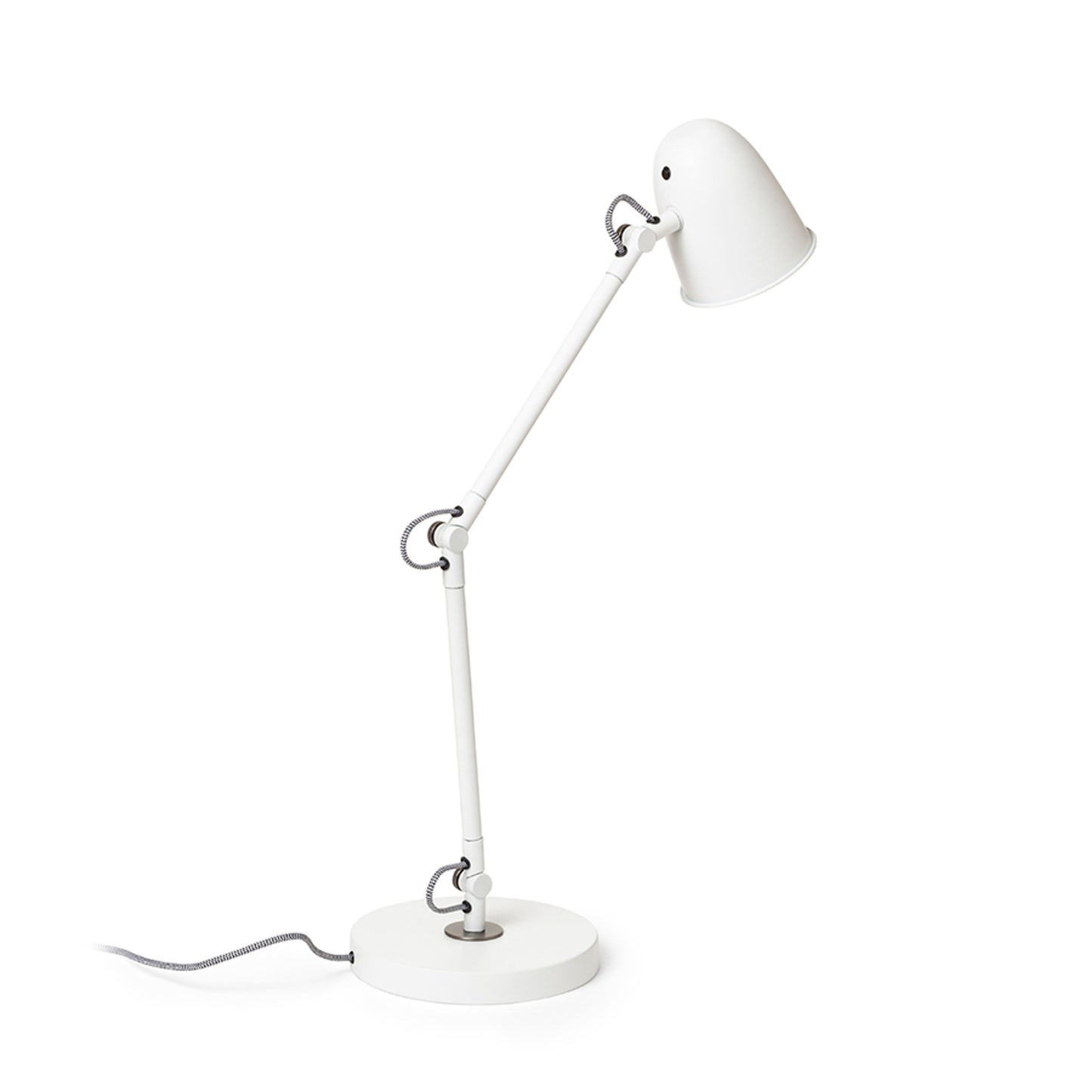 RENDL table lamp DANNY table white matt nickel 230V LED E14 5W R14187 4