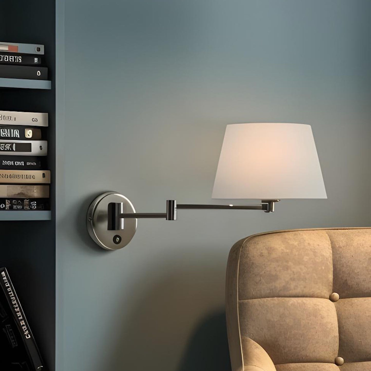 RENDL shades, shade bases, pendent sets AVENIDA wall base matt nickel 230V LED E27 11W R14376 6