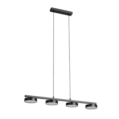 RENDL pendant lamp ARETHA IV pendant black  230V LED 4x12W  3000K R14424 1