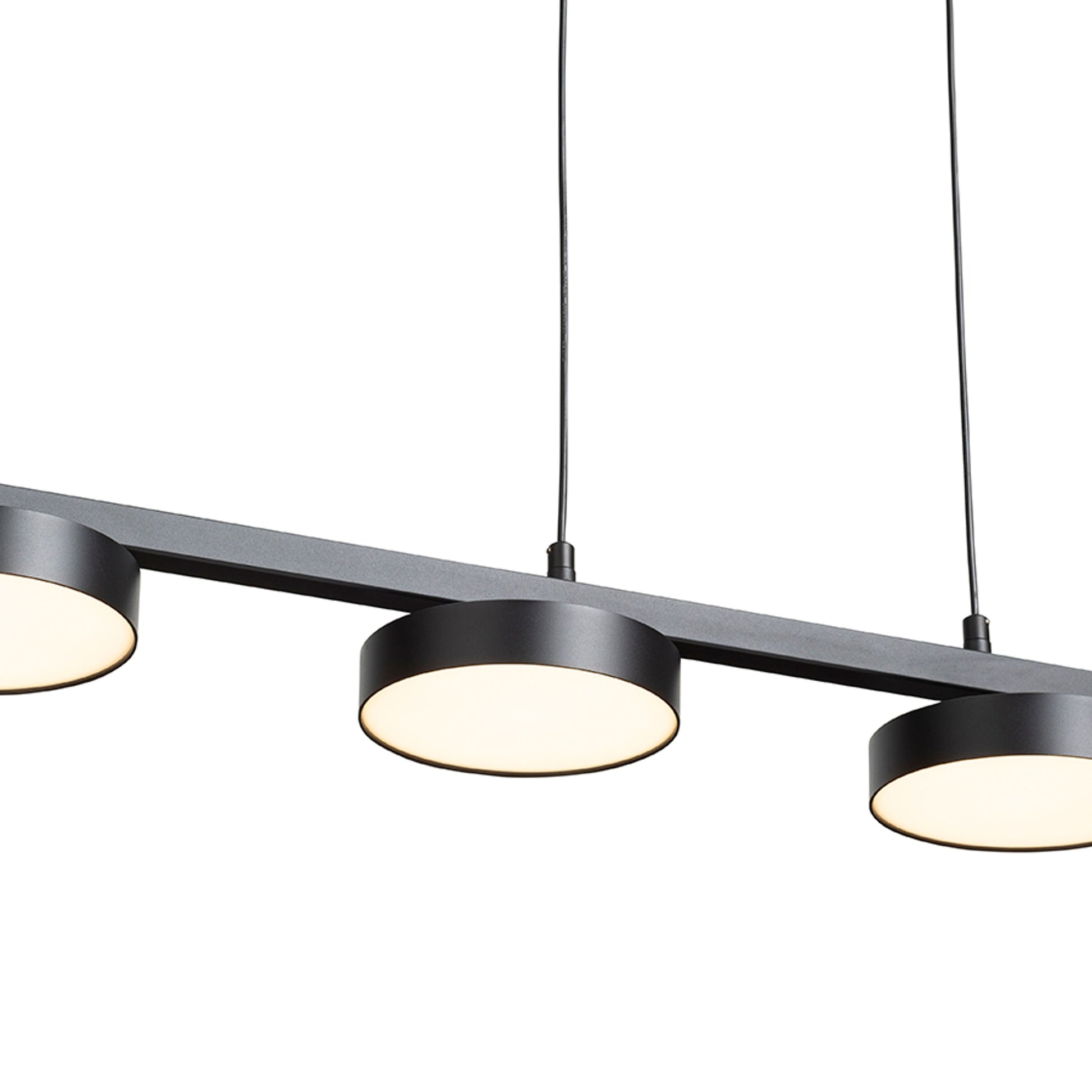 RENDL pendant lamp ARETHA IV pendant black  230V LED 4x12W  3000K R14424 2