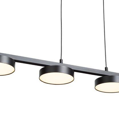 RENDL pendant lamp ARETHA IV pendant black  230V LED 4x12W  3000K R14424 2