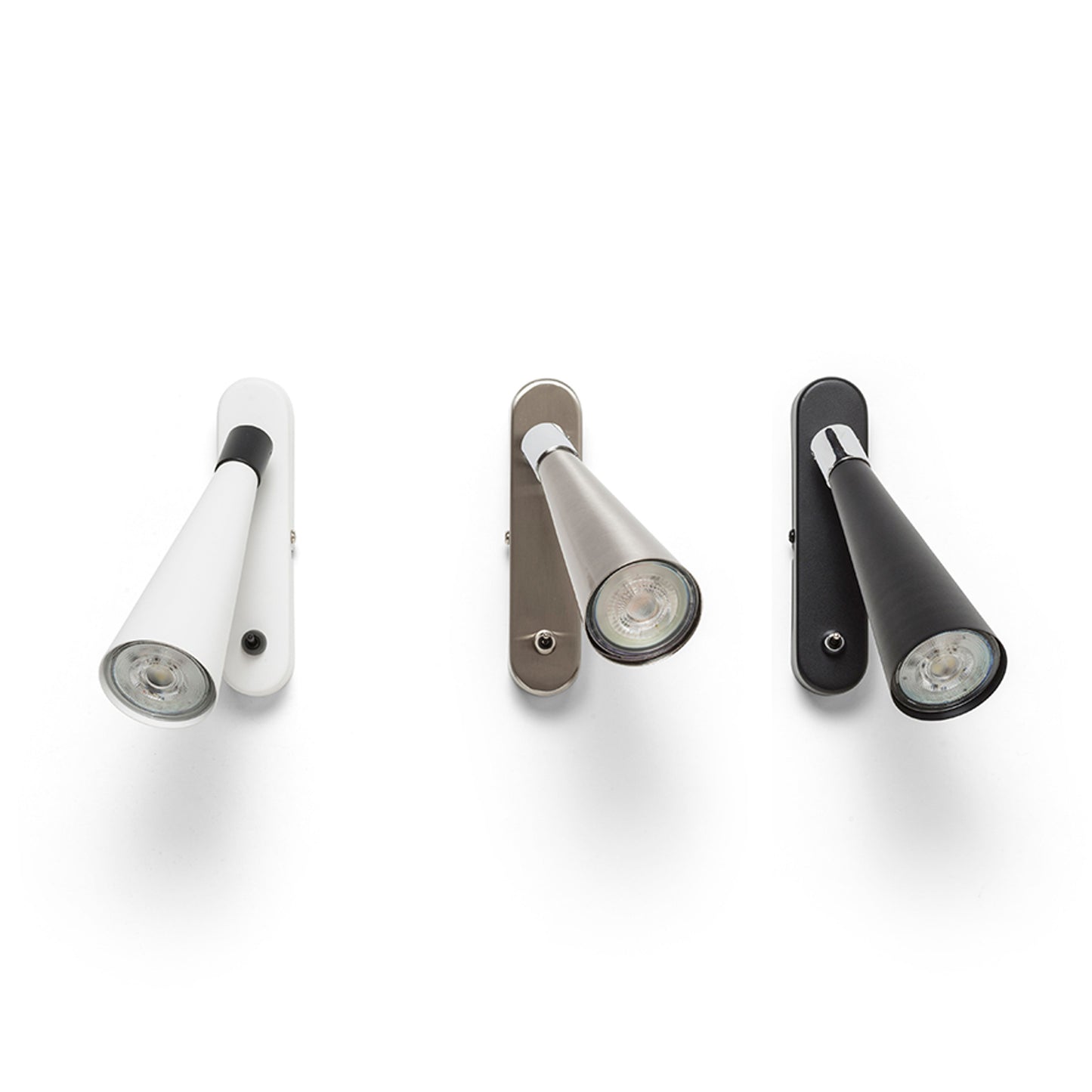 RENDL spotlight ALEXIS wall white/black 230V LED GU10 5W R14465 5