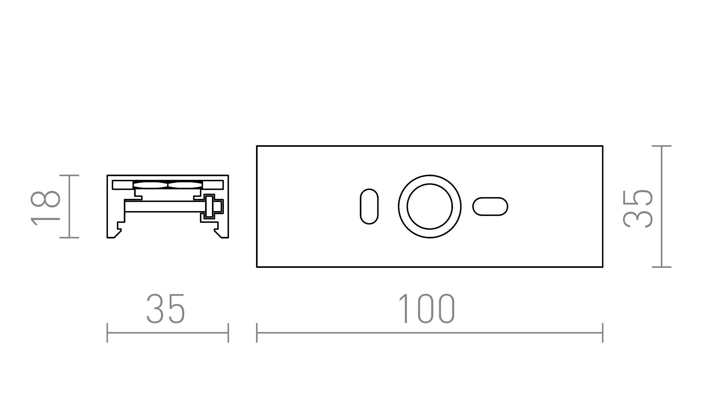 EUTRAC CONECTOR - Product sketch