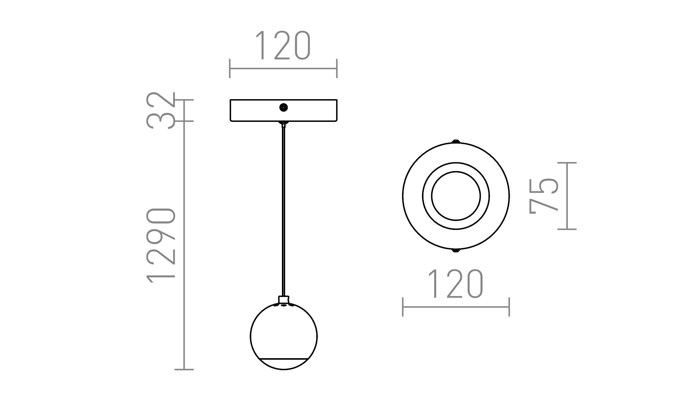 GLOSSY SUSPENDAT - Product sketch