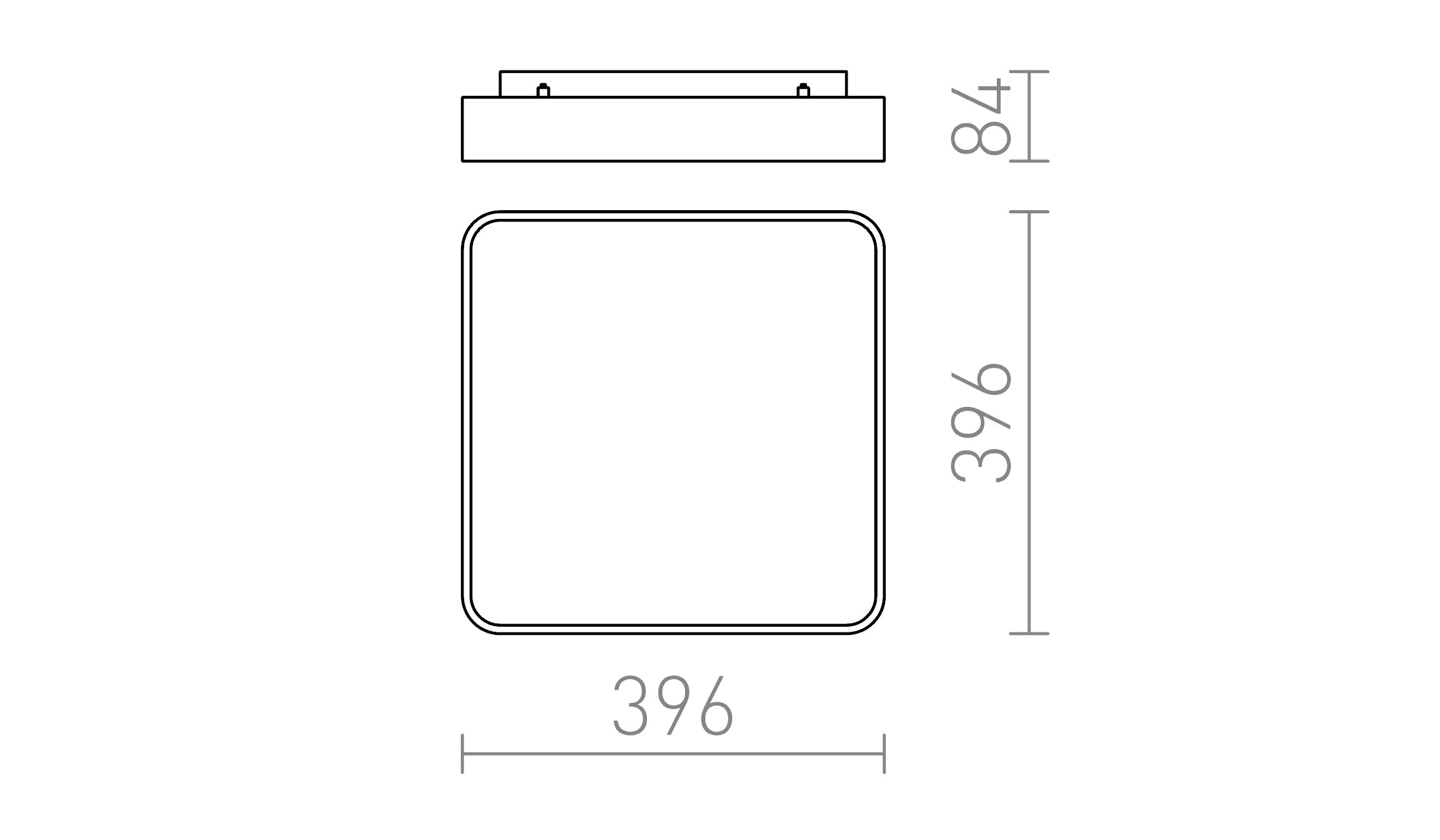 MENSA SQ 40 DE TAVAN - Product sketch