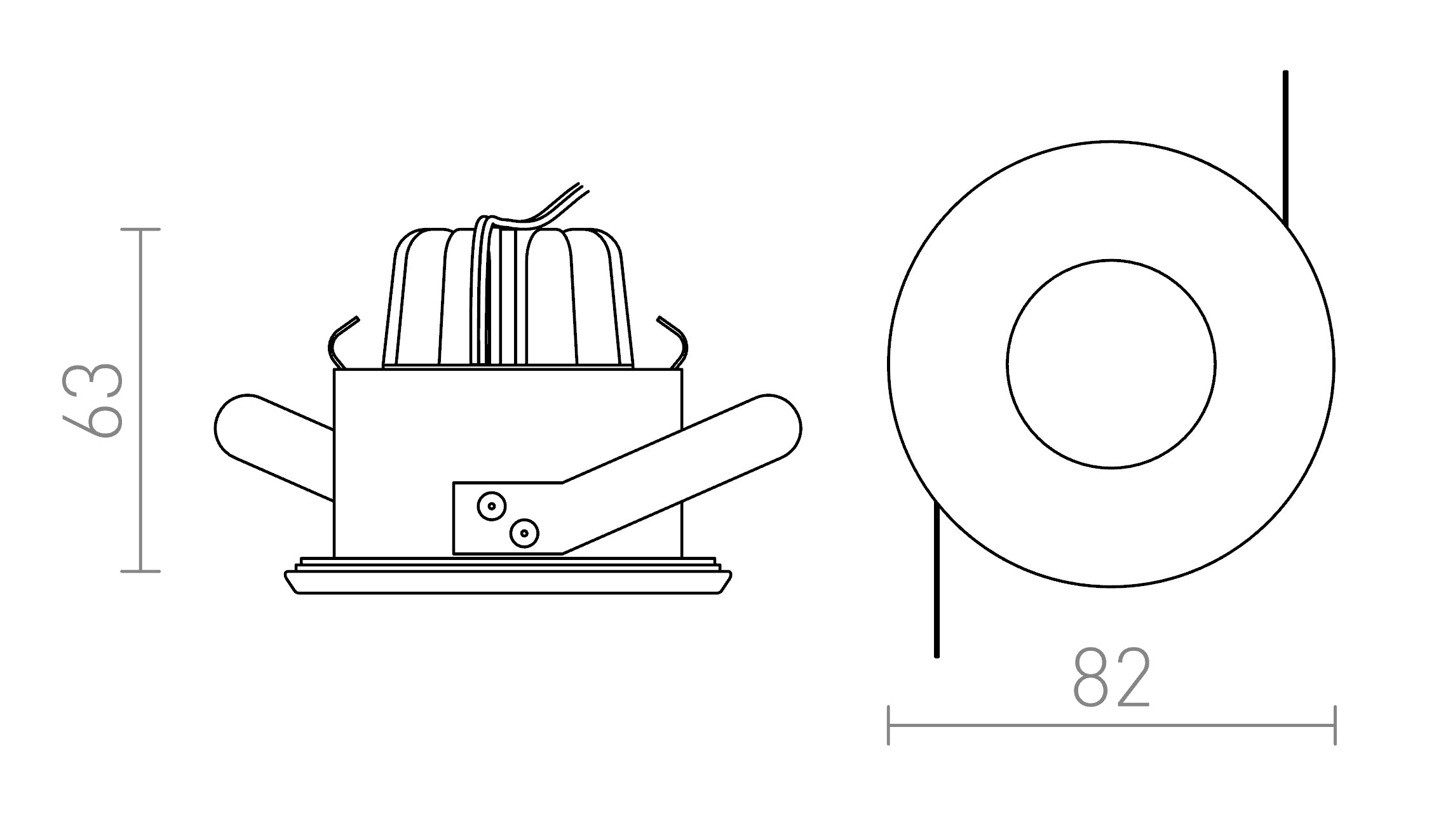 MERGO LED CIRCULAR - Product sketch