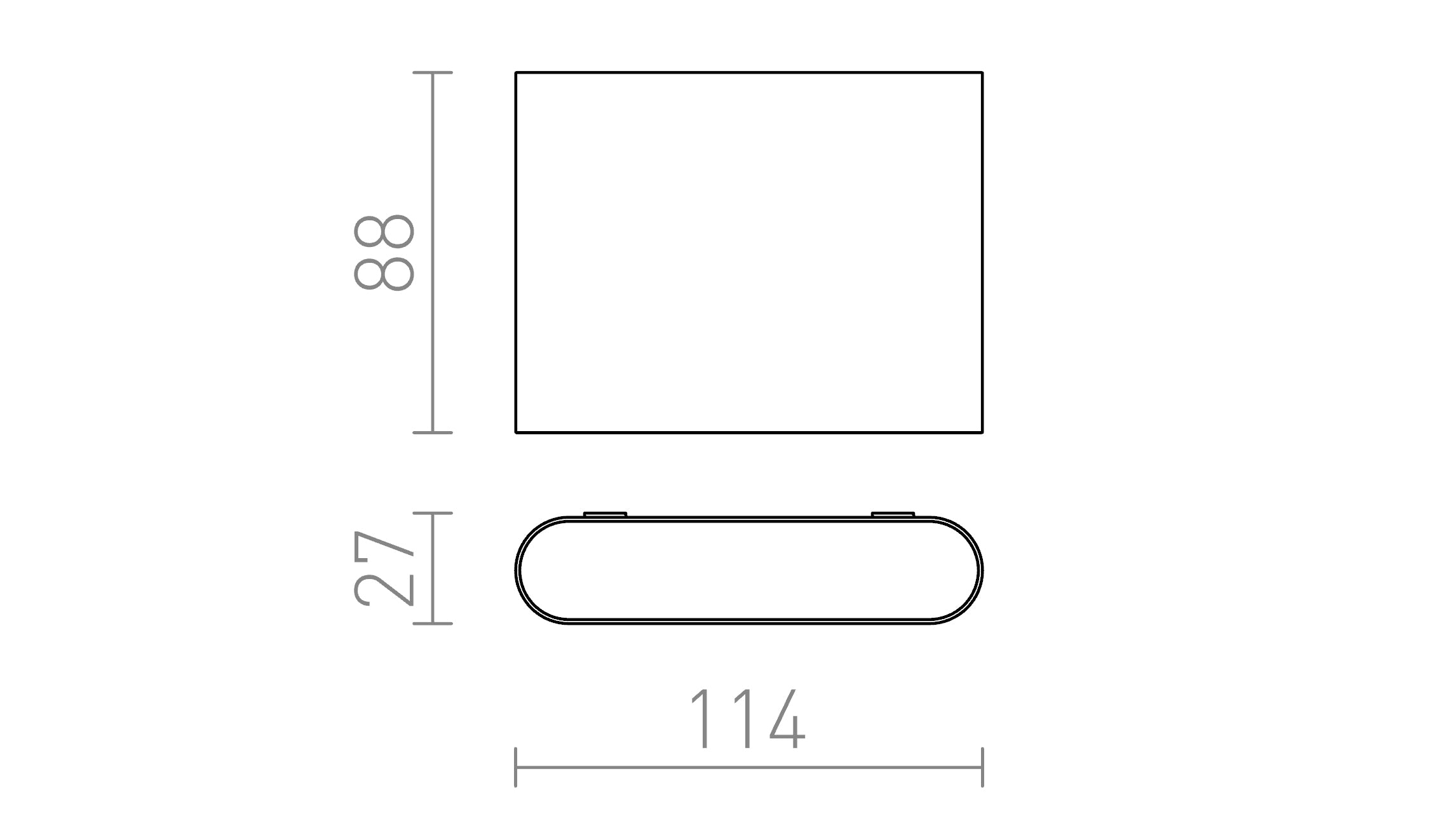 CHOIX 114 de perete lampă - Product sketch