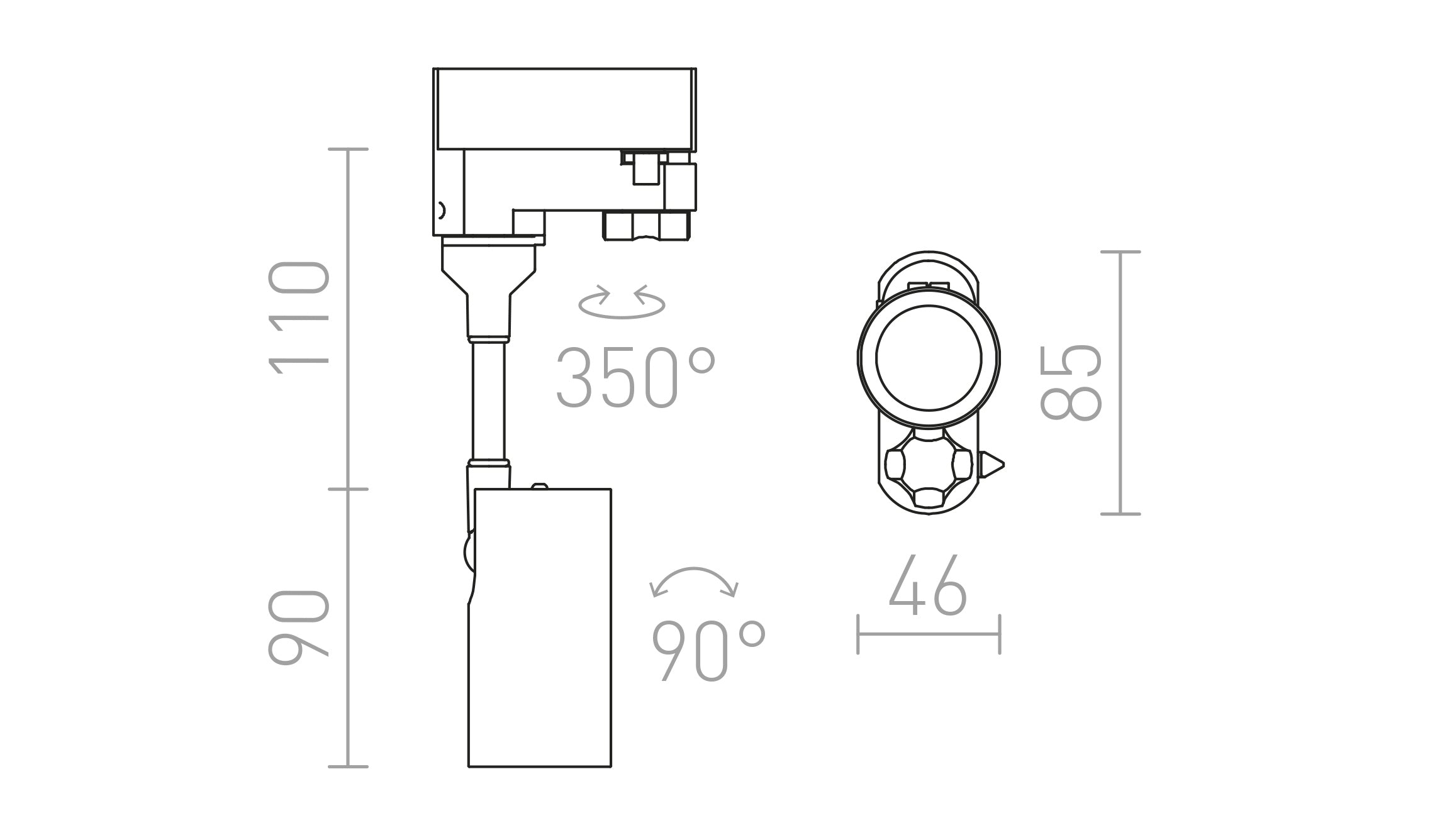 LOLLIPOP PENTRU ȘINĂ CU 3-CIRCUITE - Product sketch