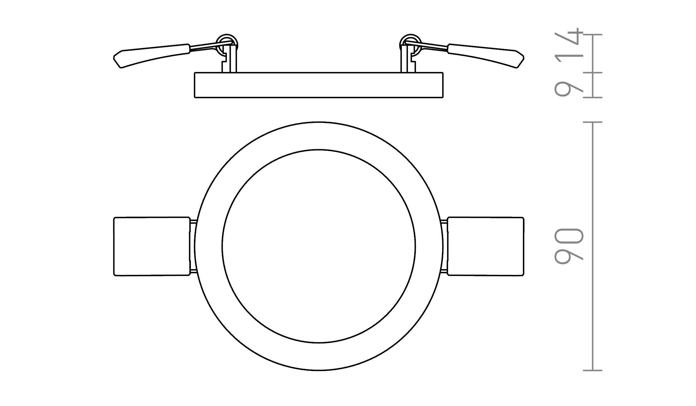 HUE R 9 ÎNCASTRAT - Product sketch