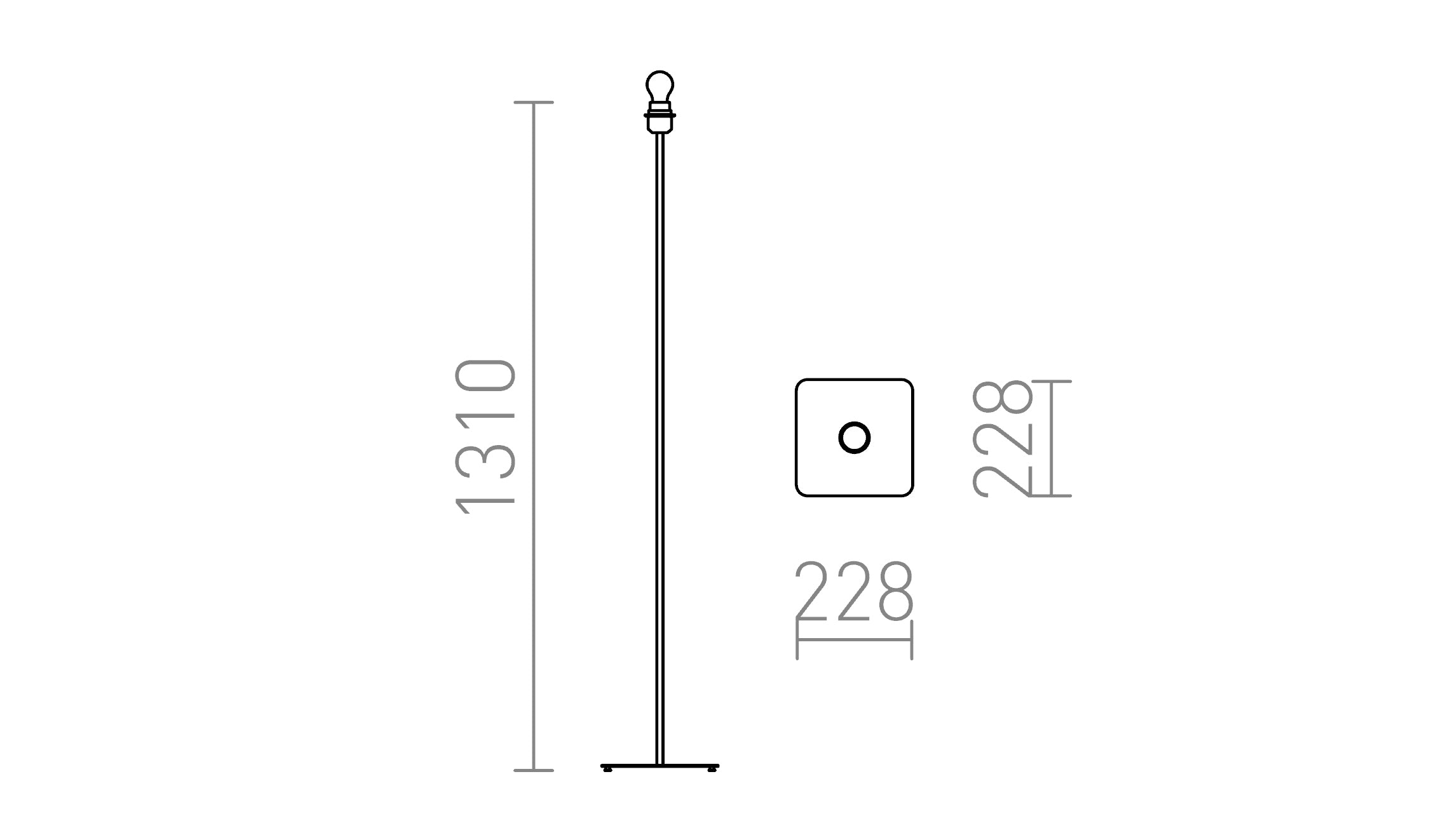 CORTINA BAZĂ DE PODEA - Product sketch