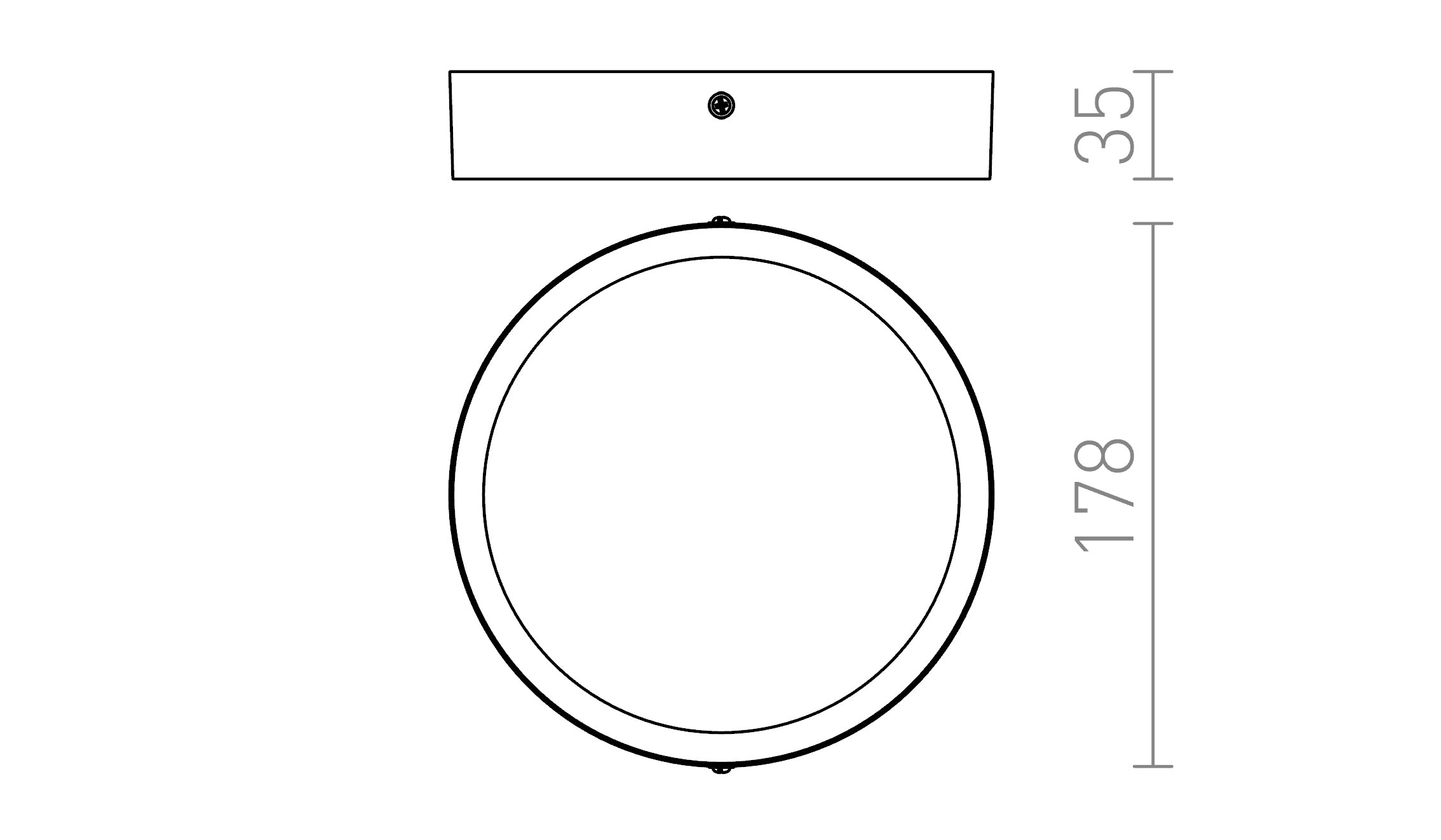 HUE R 17 DIMM DE TAVAN - Product sketch