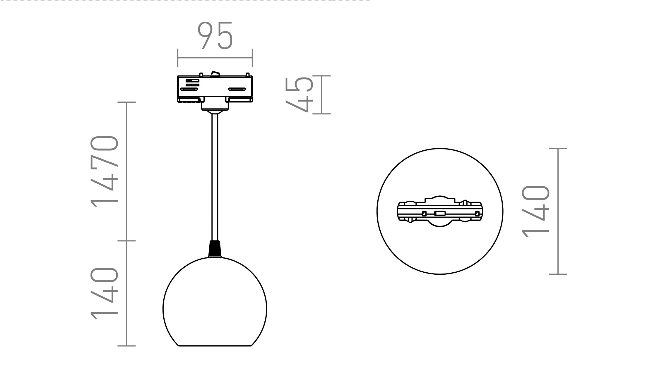 COPA PENTRU ȘINĂ CU UN 1-CIRCUIT  - Product sketch