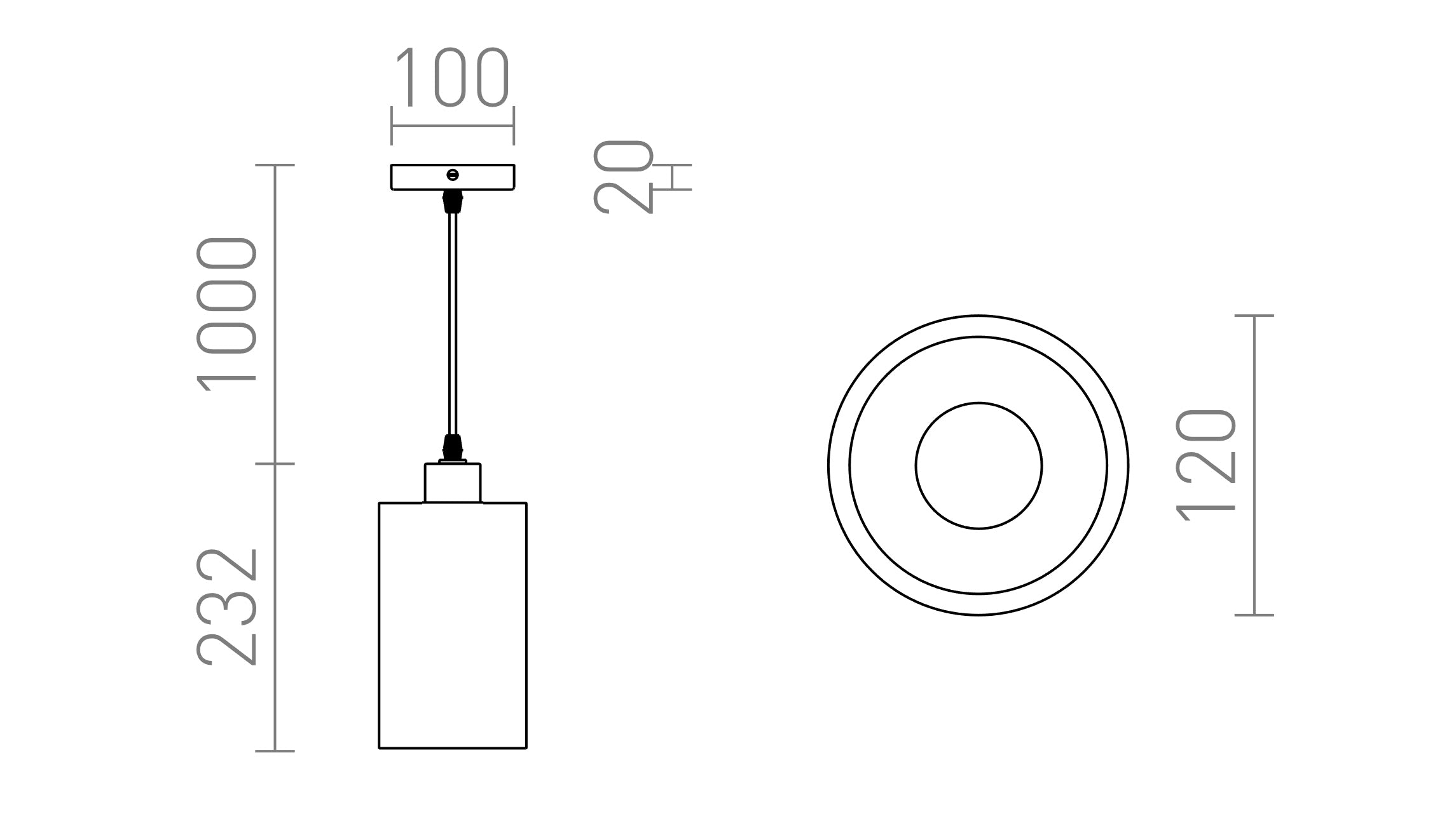 CAMINO SUSPENDAT  - Product sketch