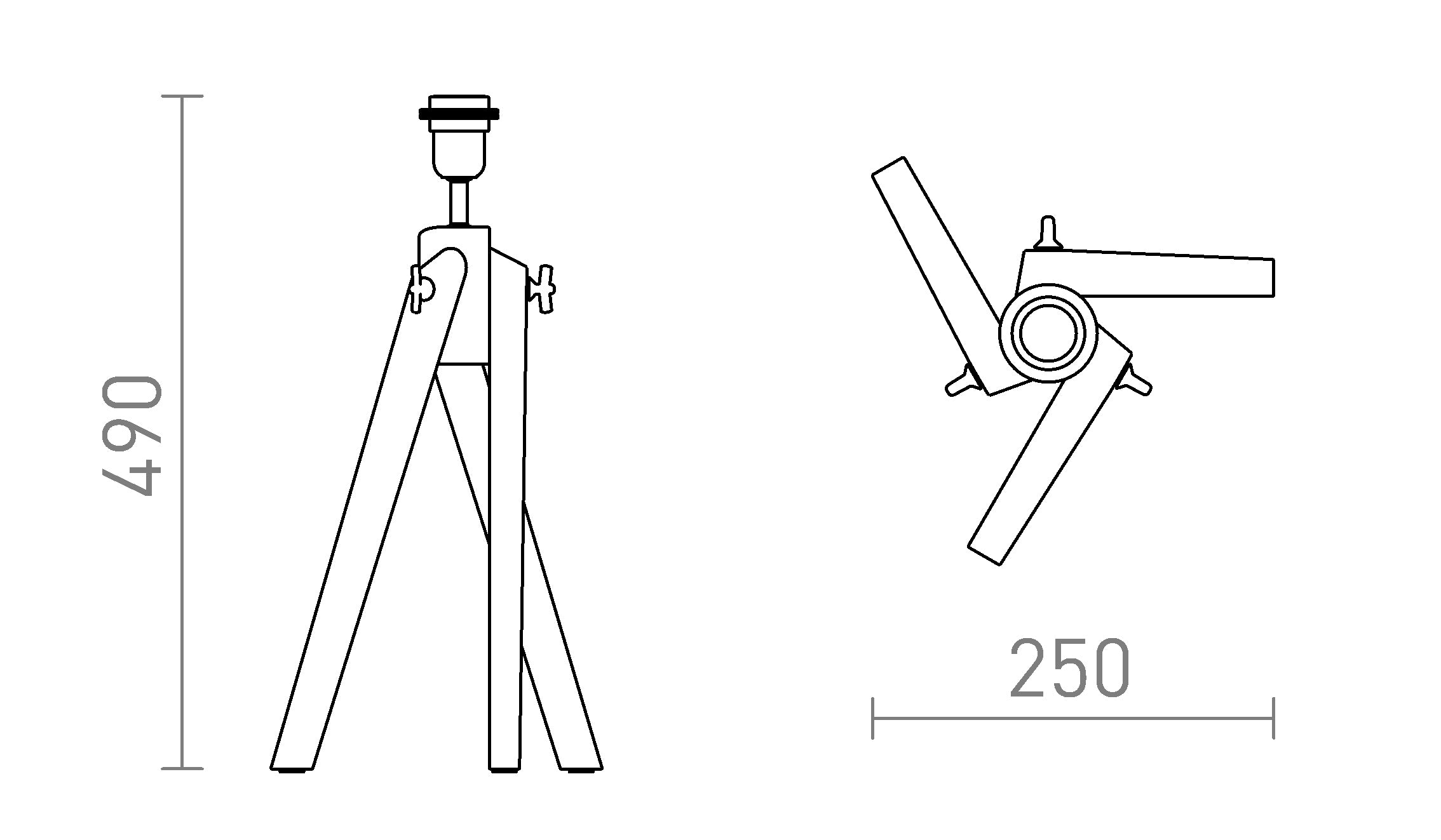 AMBITUS BAZĂ DE MASĂ - Product sketch