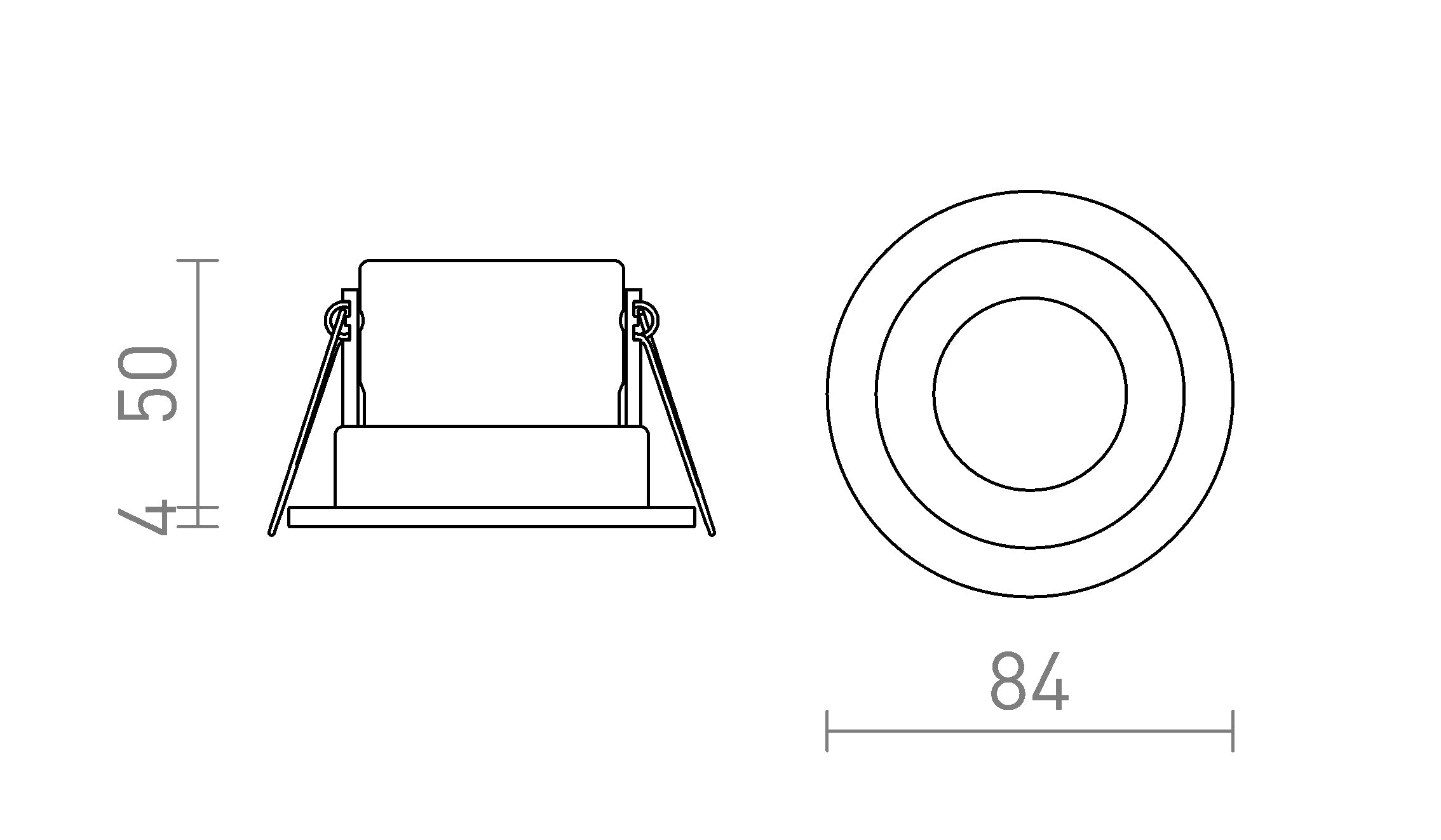 BELA LED - Product sketch