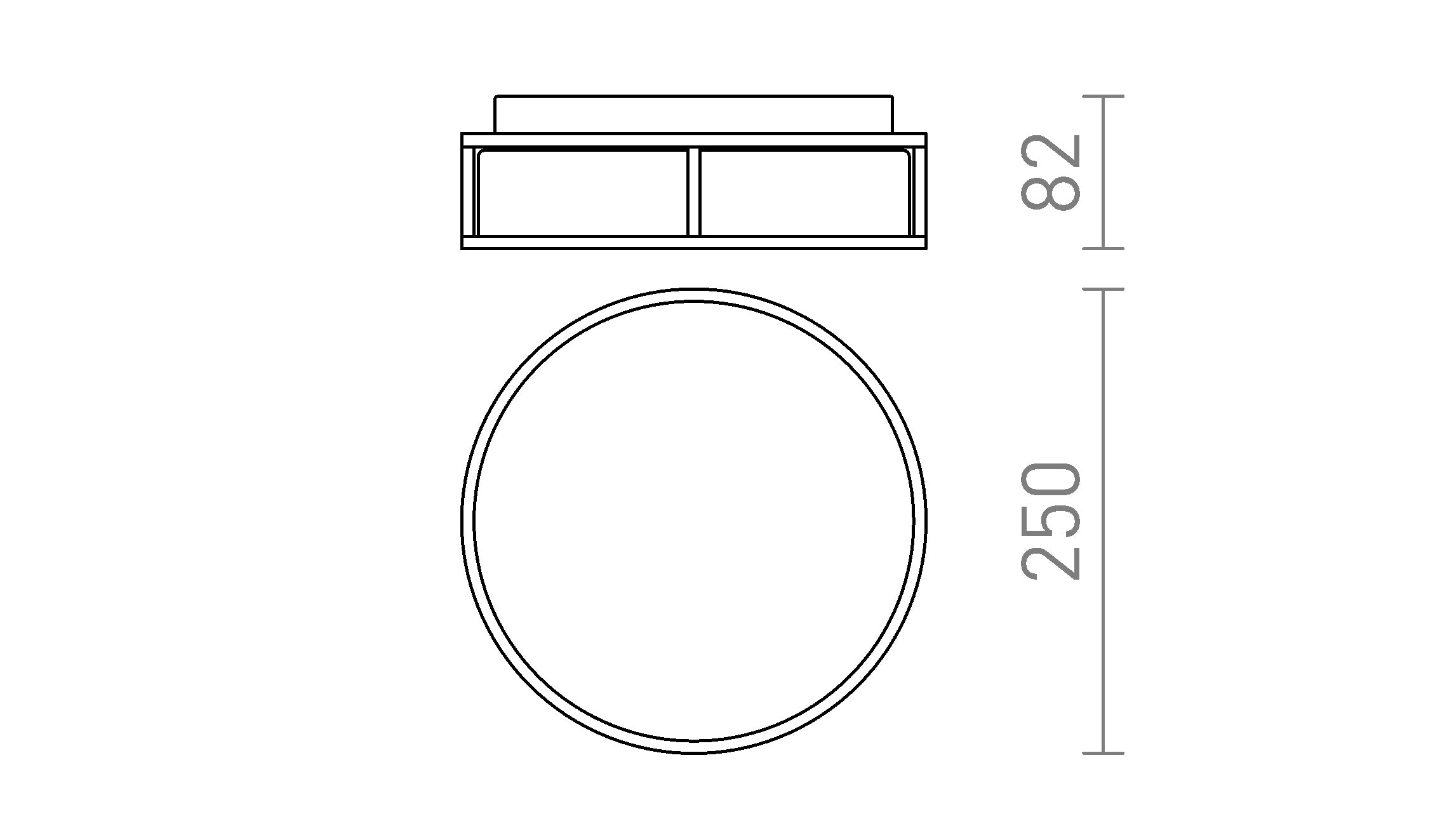 LED MARE 25 - Product sketch