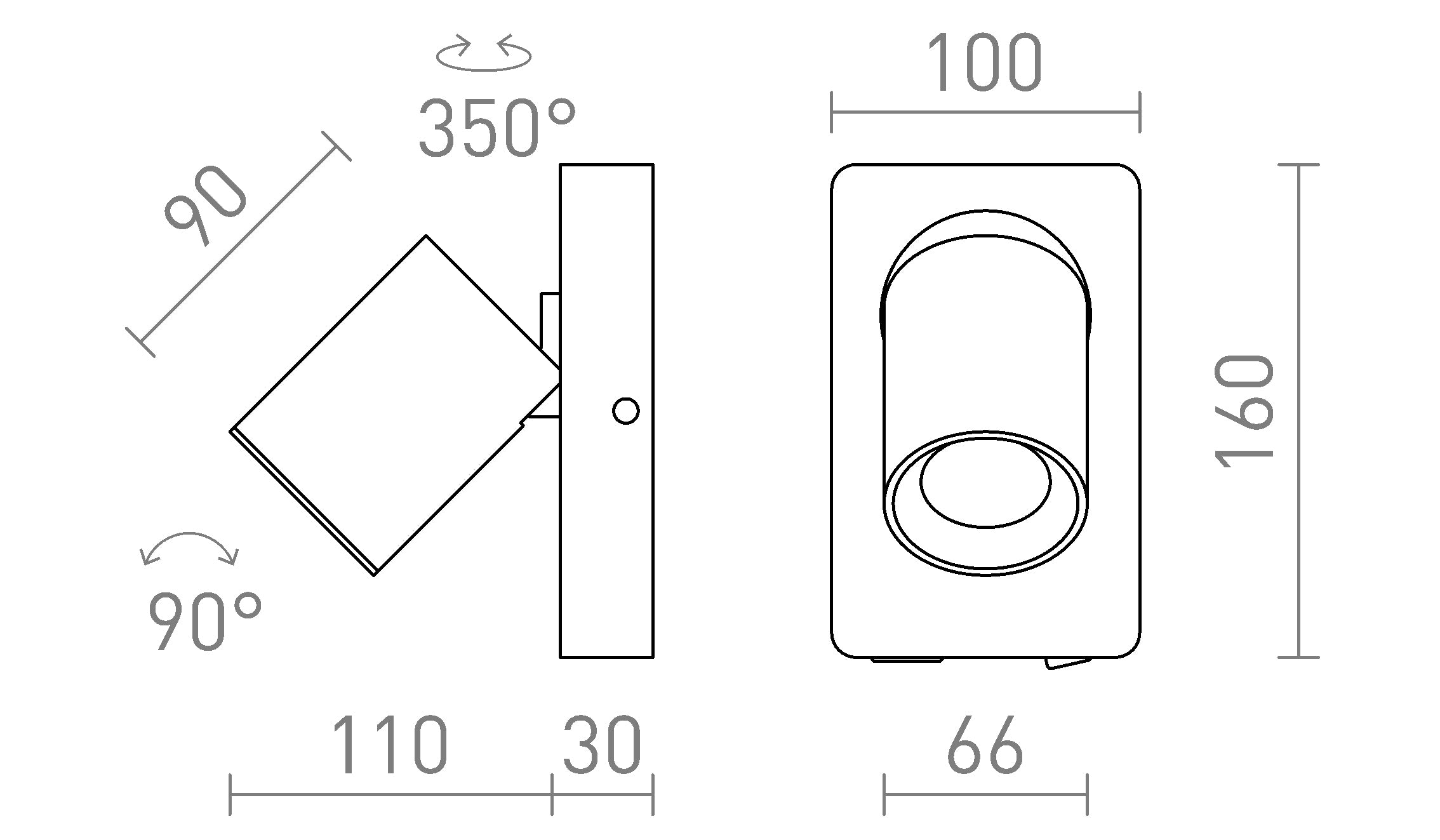 VOLTERA DE PERETE - Product sketch