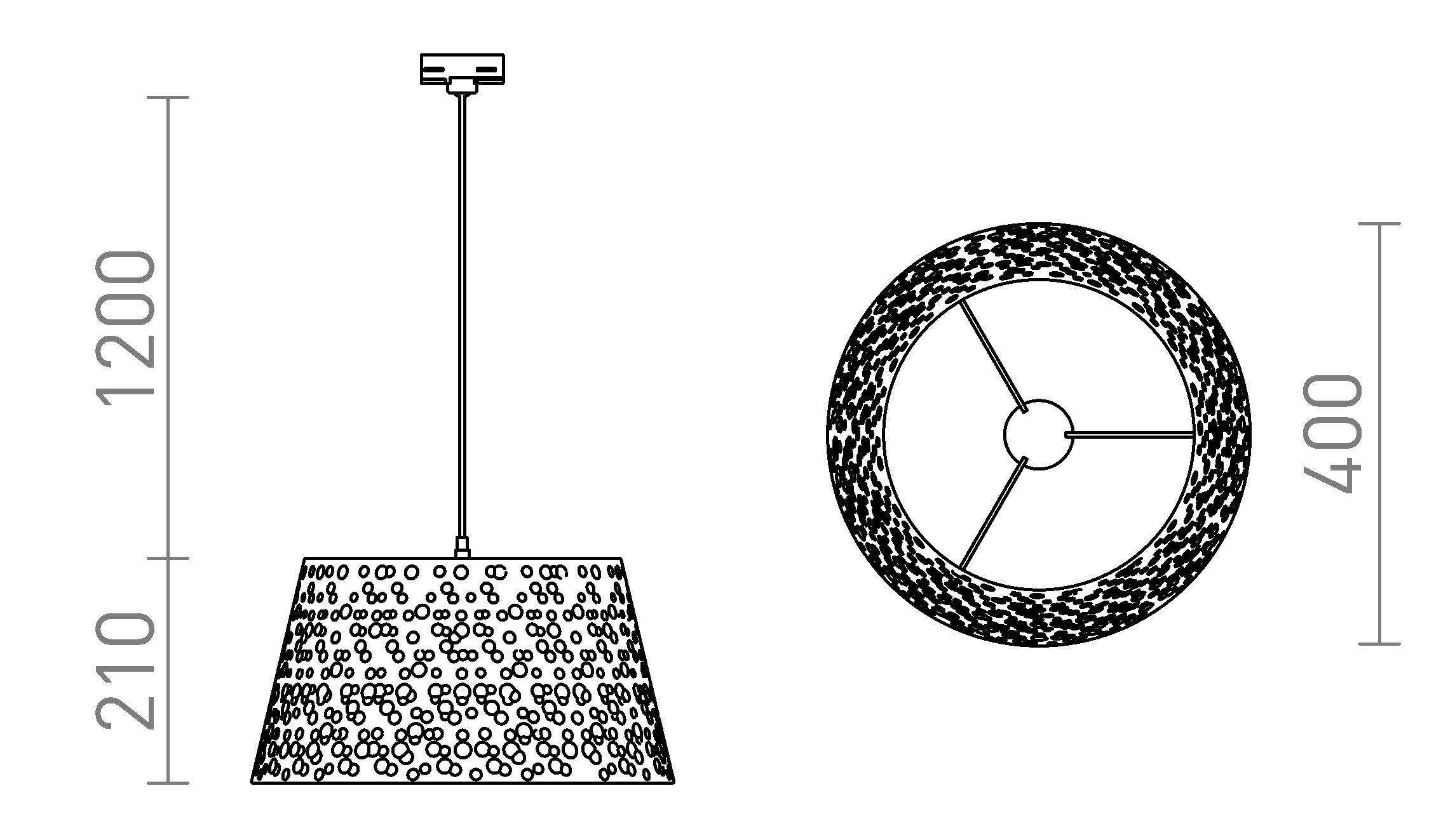 BUCKY PENTRU ȘINĂ CU 3-CIRCUITE - Product sketch