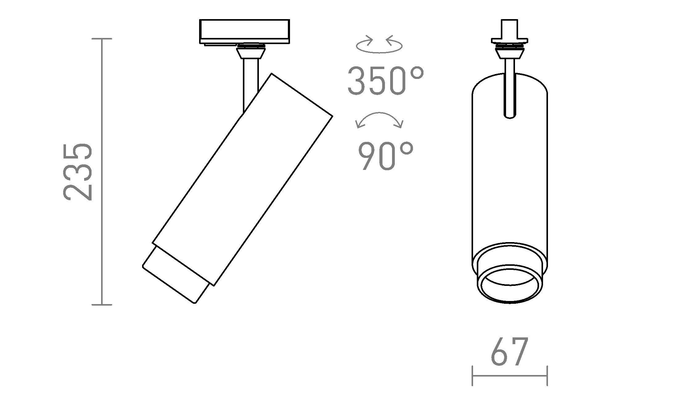 FOCUS 20 PENTRU ȘINĂ CU 1-CIRCUIT - Product sketch