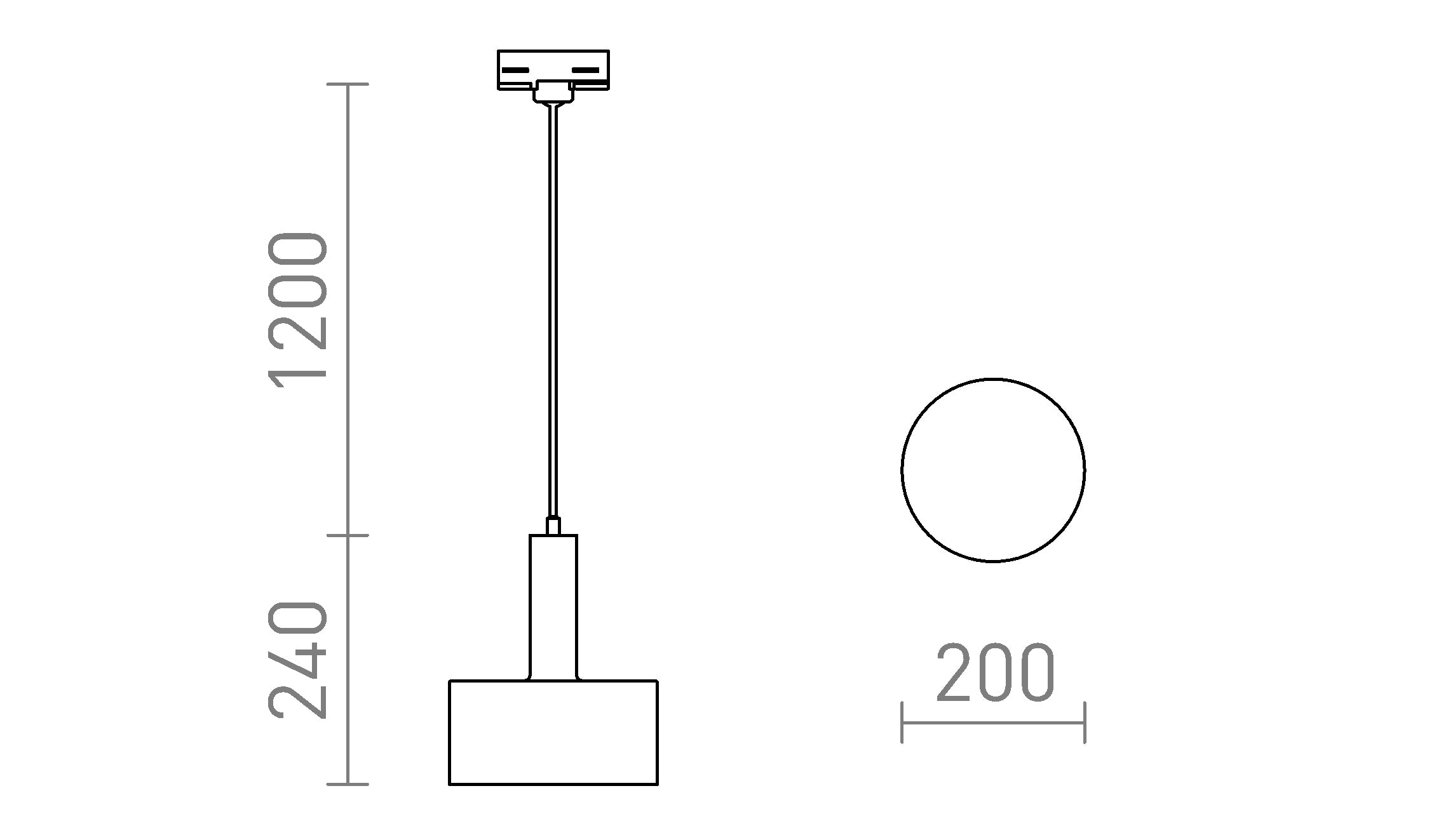 GIULIA 20 PENTRU ȘINĂ CU 3-CIRCUITE - Product sketch