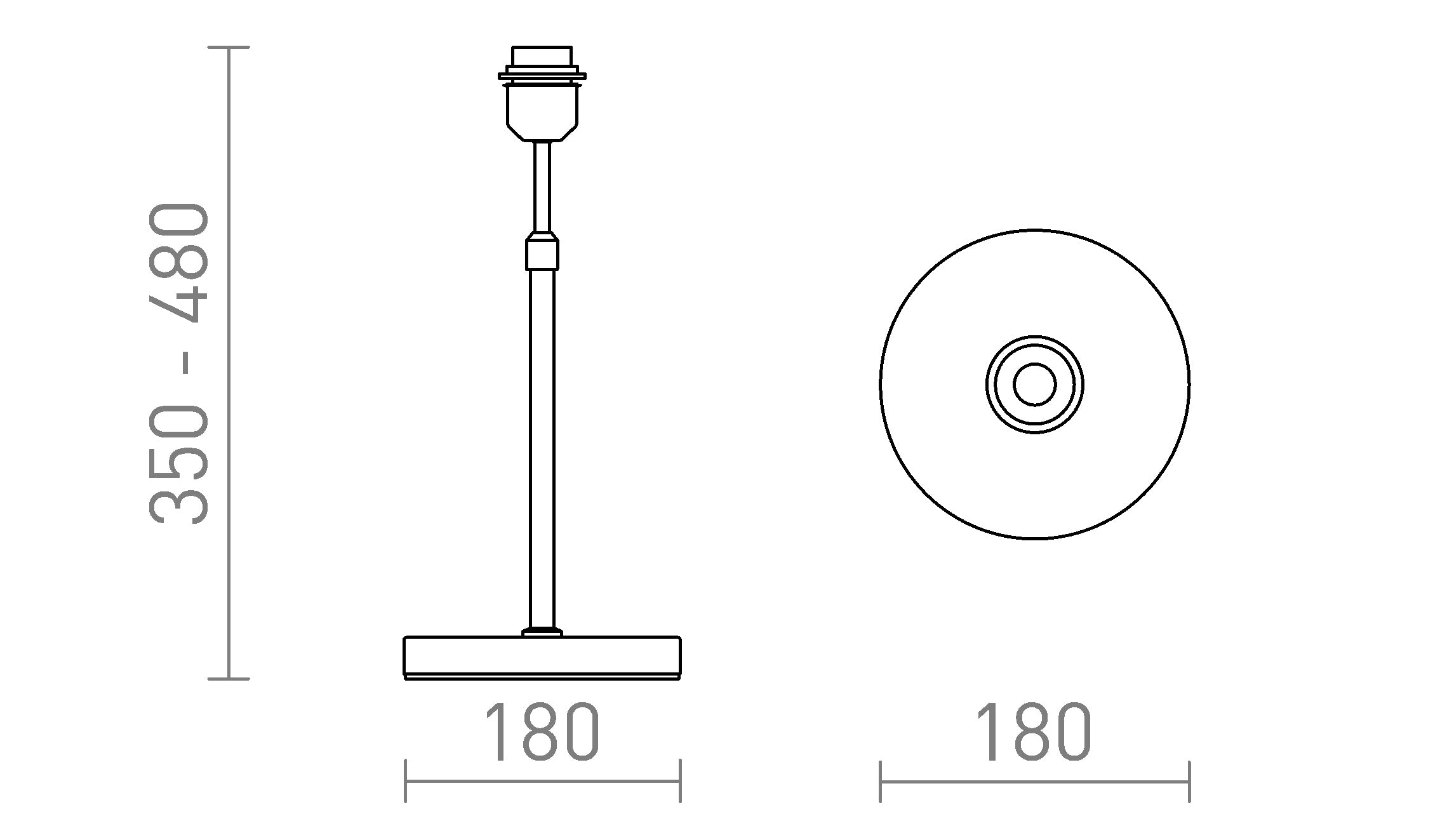 EMMETT BAZĂ DE MASĂ - Product sketch
