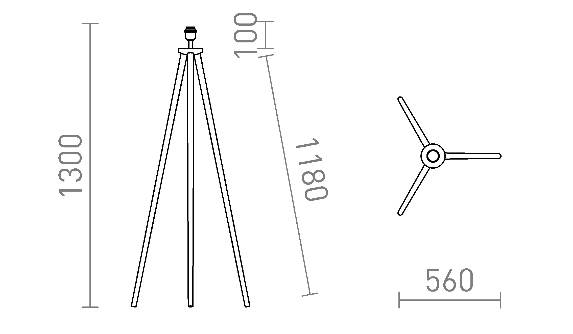 BASCO BAZĂ DE PODEA - Product sketch