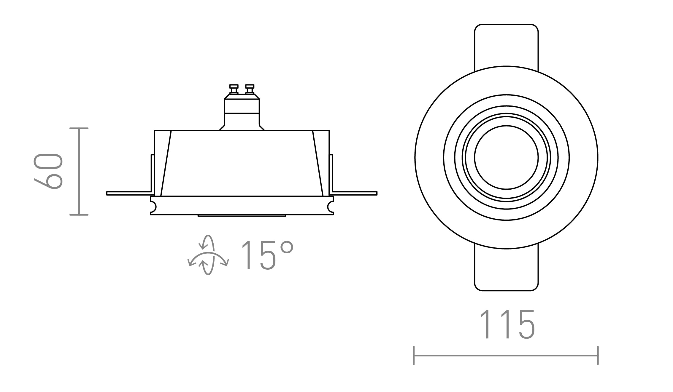 DAYTONA ÎNCLINABIL - Product sketch