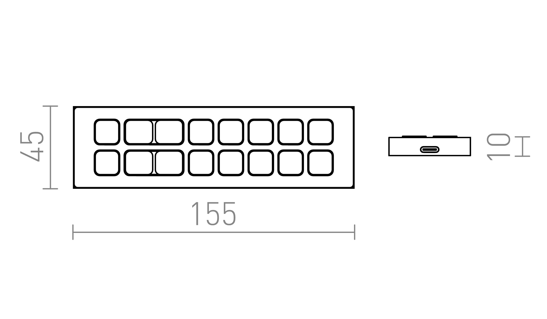 TELECOMANDA VEGA TUYA - Product sketch