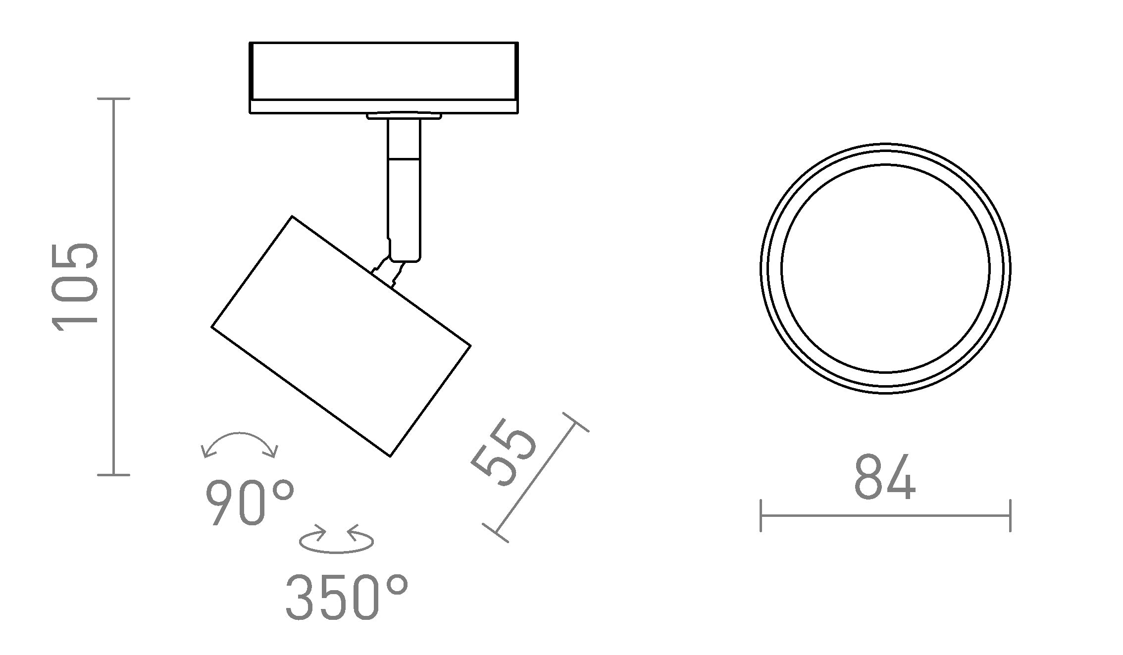 PIXEL PENTRU ȘINĂ CU 1-CIRCUIT - Product sketch