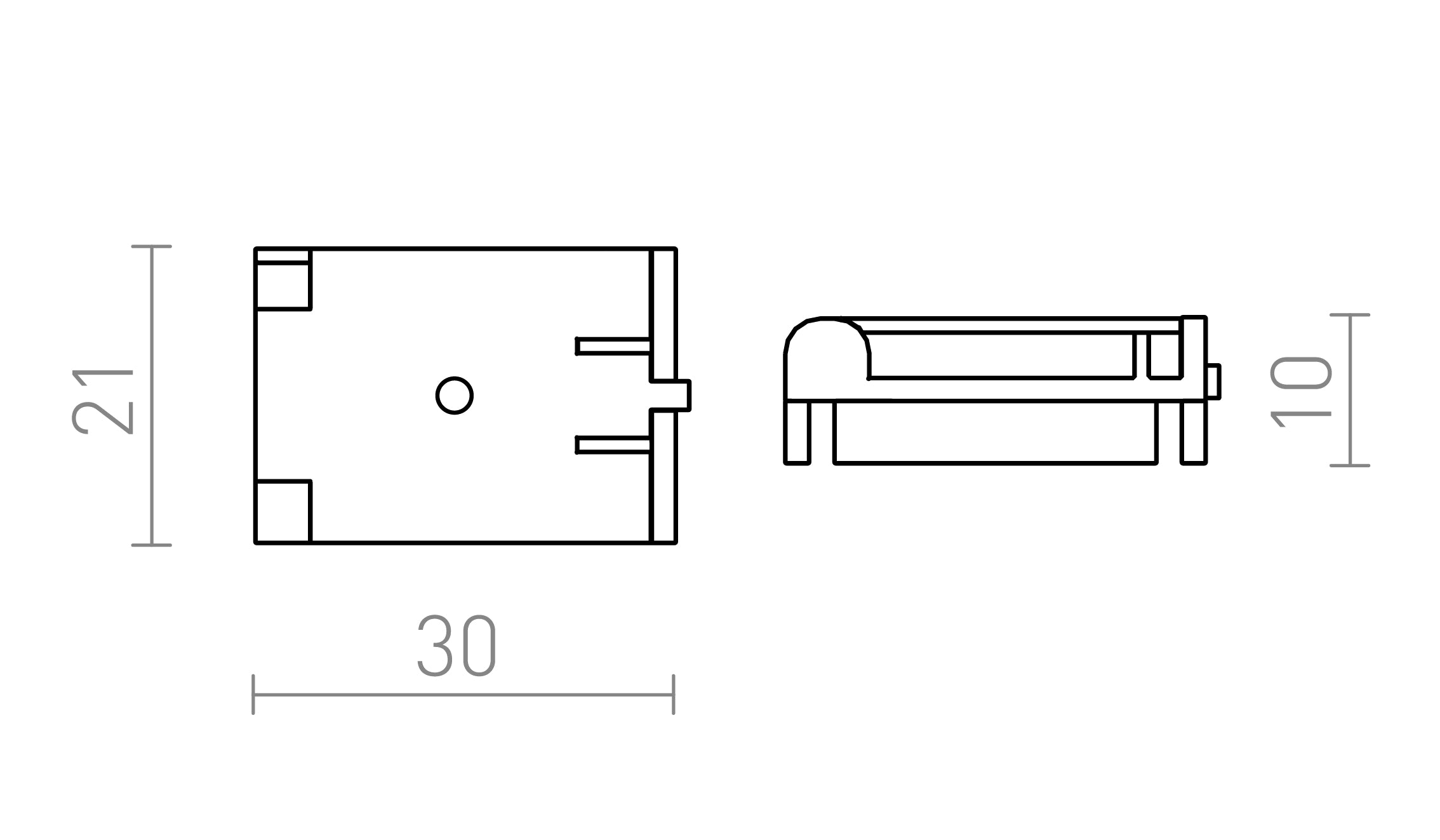 CLIP CONDUCTOR WAVE - Product sketch