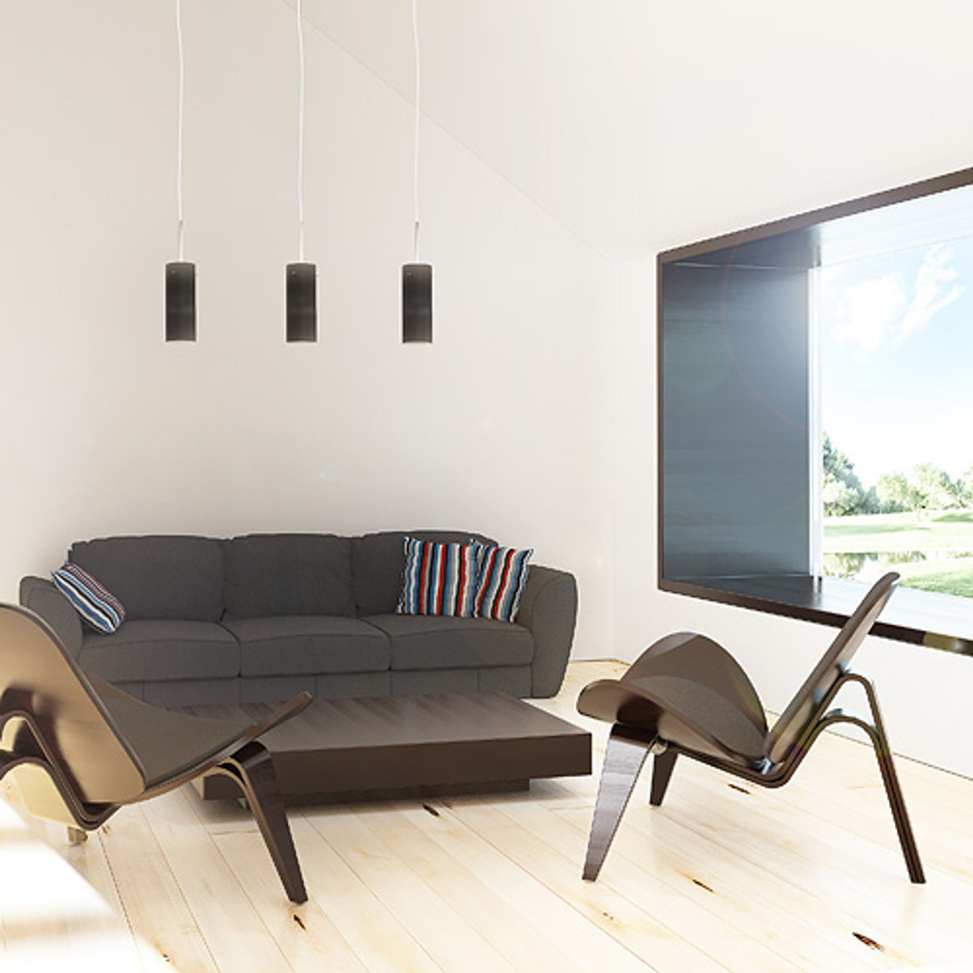 RENDL pendant lamp SANSSOUCI I pendant matte black  230V E27 42W R10508 4