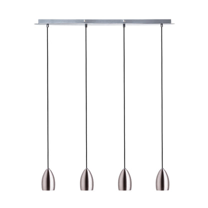RENDL pendant lamp BABADES IV pendant  matt nickel 230V GU10 4x35W R12084 2