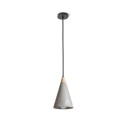 RENDL pendant lamp HEIDI pendant  concrete/wood 230V LED E27 11W R12380 6