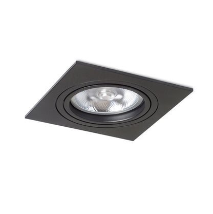 RENDL recessed light PASADENA G53 SQ I  black  230V LED G53 15W R12702 2