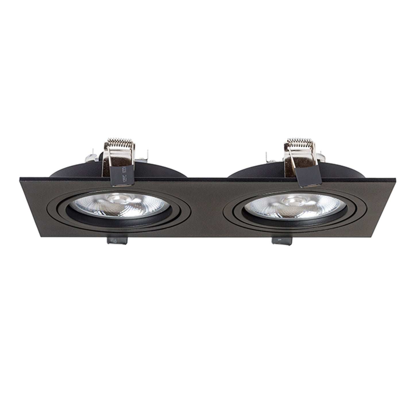 RENDL recessed light PASADENA G53 SQ II  black  230V LED G53 2x15W R12705 4