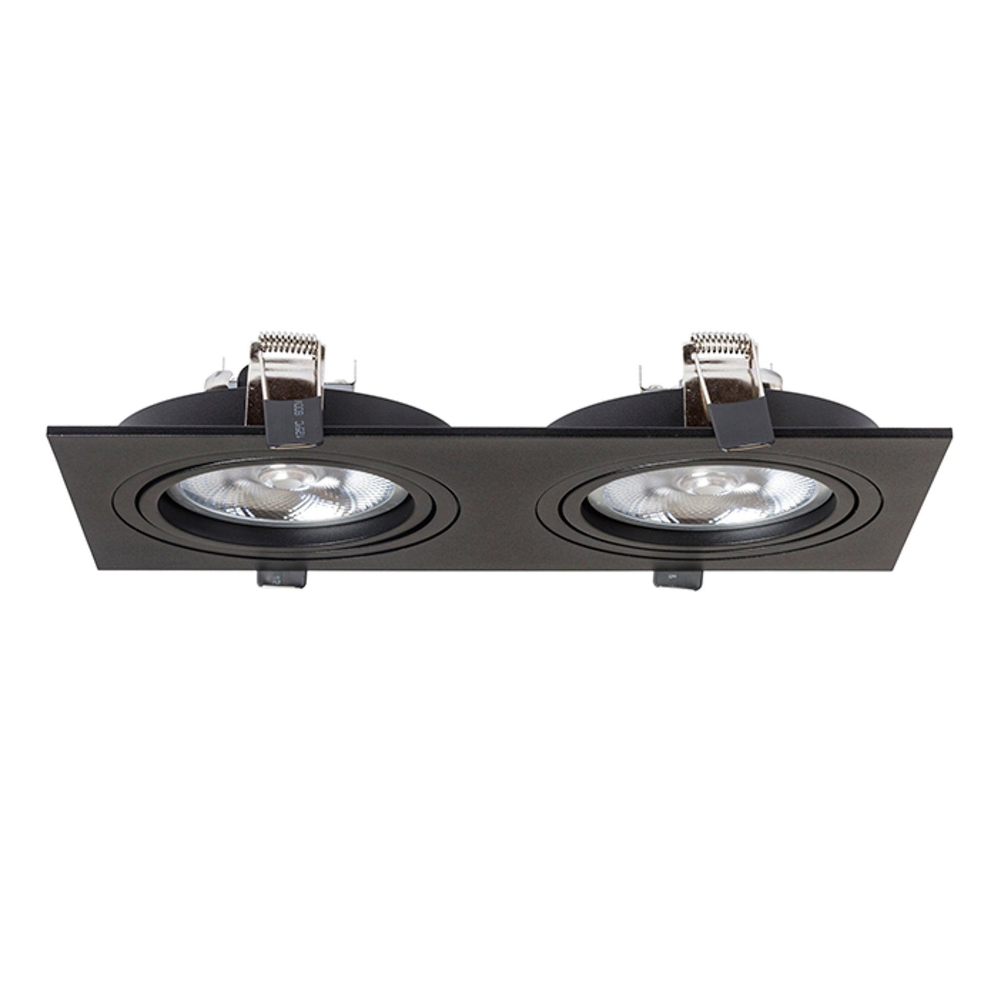 RENDL recessed light PASADENA G53 SQ II  black  230V LED G53 2x15W R12705 4
