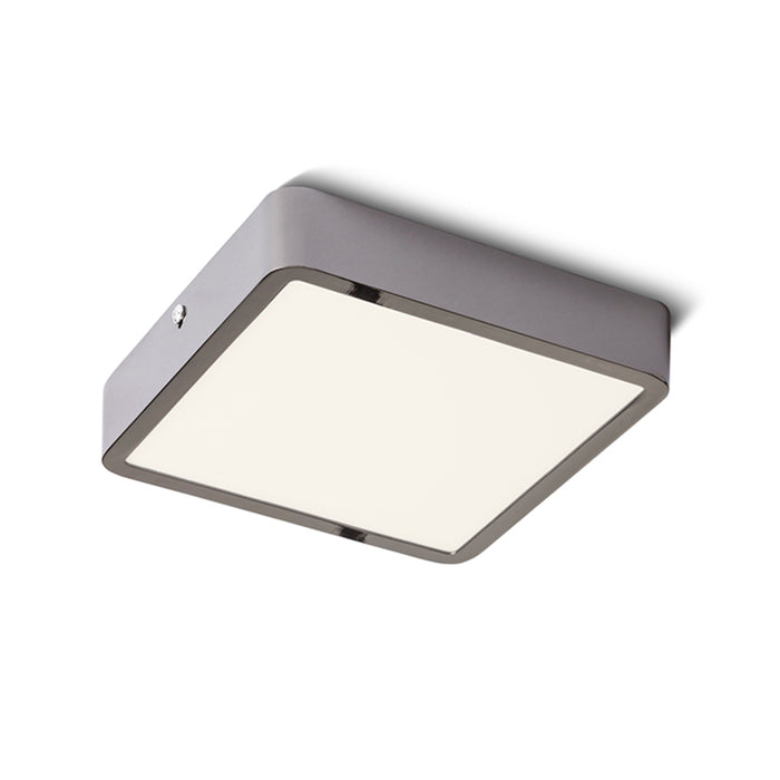 RENDL surface mounted lamp HUE SQ 17 ceiling  black chrome 230V LED 18W  3000K R12811 1