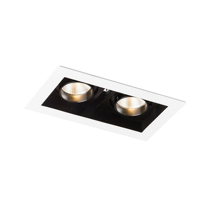 RENDL recessed light BONDY II recessed white 230V LED 2x7W 24° 3000K R12857 3