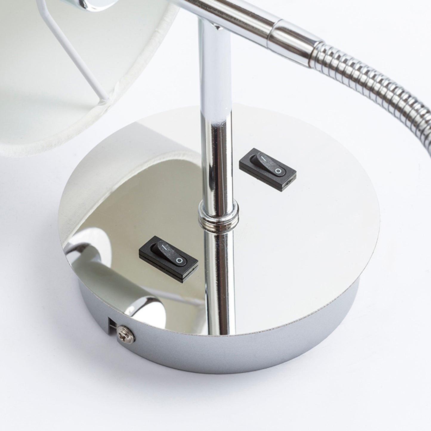 RENDL wall lamp VERSINA with shade white chrome 230V LED E27 LED 15+3W 25°  3000K R12955 5