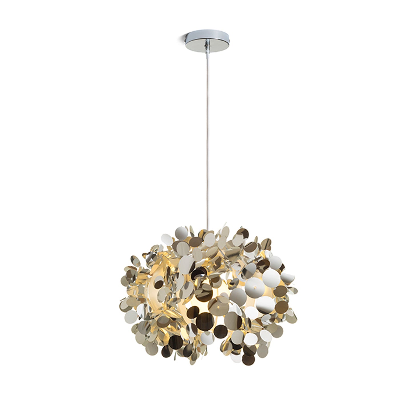 RENDL pendant lamp CONFETTI pendant  chrome foil 230V LED E27 15W R13285 4