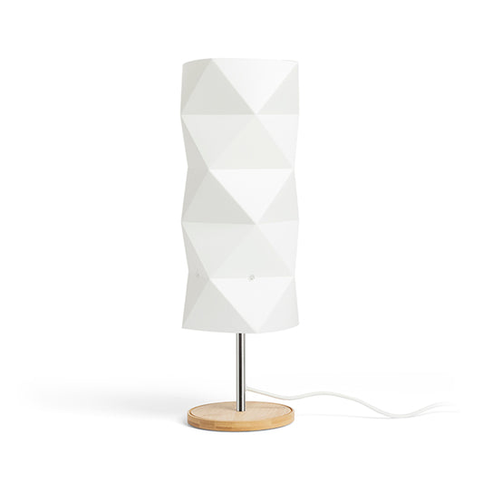 RENDL table lamp ZUMBA table  white PVC/wood/chrome 230V LED E14 11W R13320 1