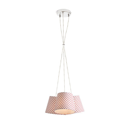RENDL pendant lamp NANCY III pendant white/red  230V LED E14 3x11W R13345 7