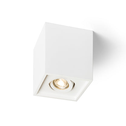 RENDL surface mounted lamp COLES SQ ceiling  plaster 230V LED GU10 15W R13438 1