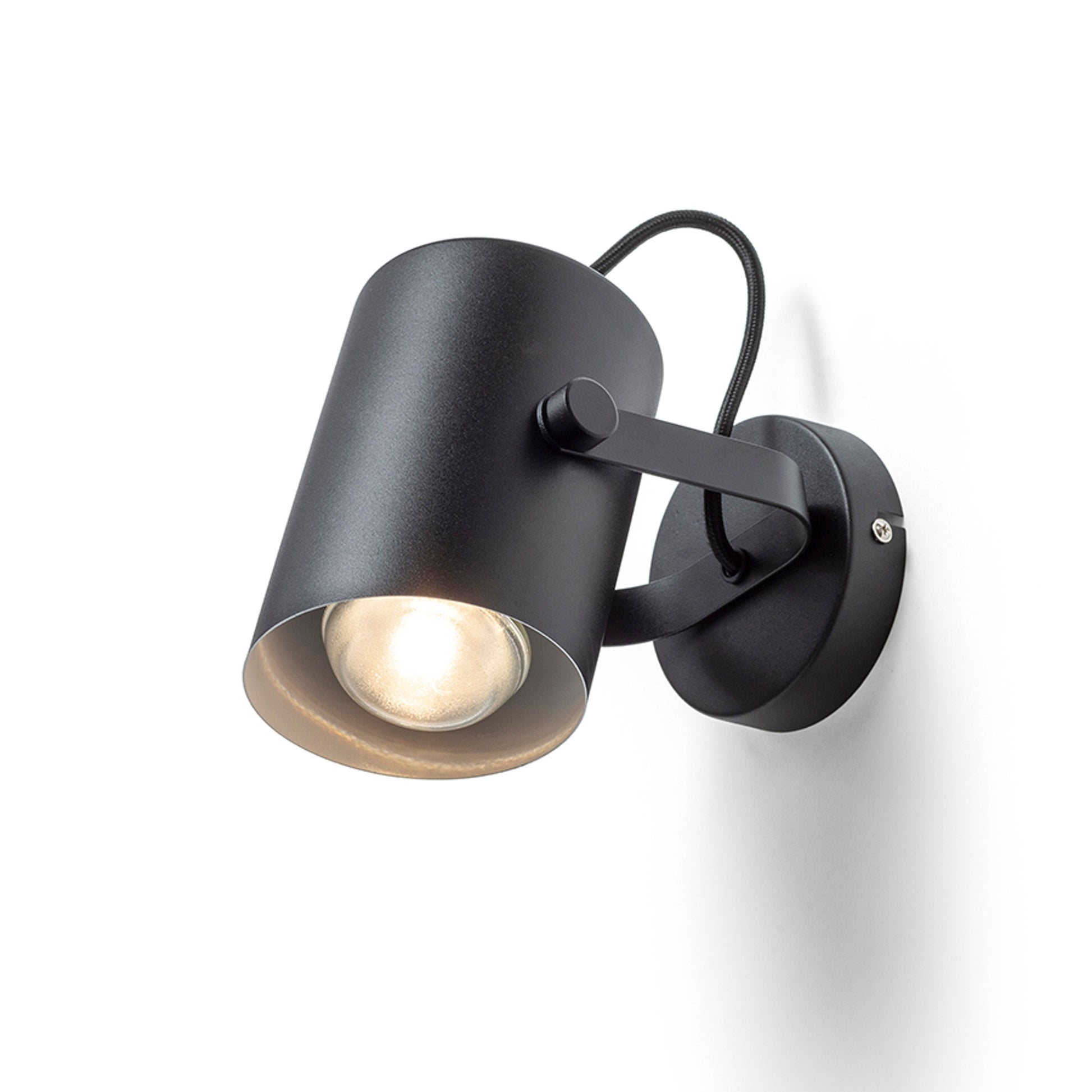 RENDL spotlight HAREN surface mounted black  230V LED E27 15W R13613 2