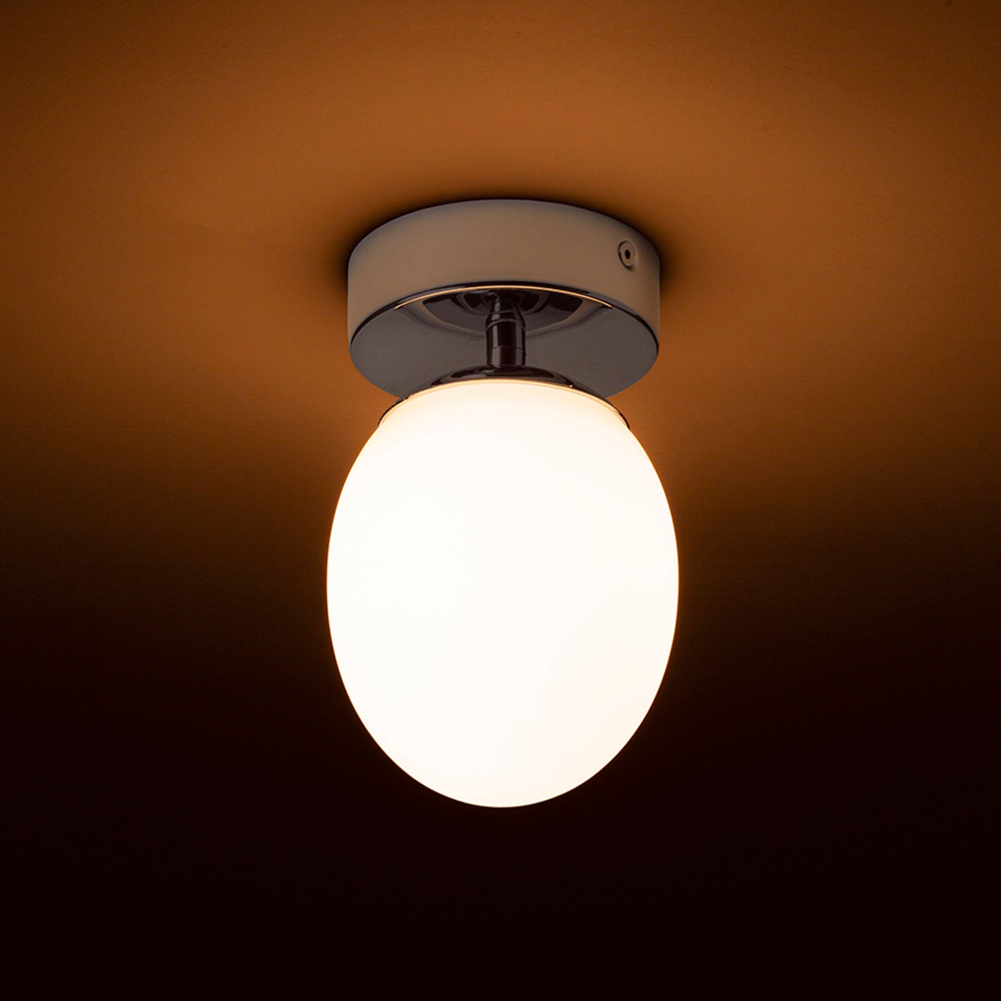 RENDL surface mounted lamp MERINGUE 11 ceiling  opal-colored glass/chrome 230V LED G9 9W IP44 R13689 4