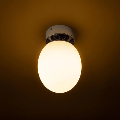 RENDL surface mounted lamp MERINGUE 16 ceiling  opal-colored glass/chrome 230V LED E27 15W IP44 R13690 3