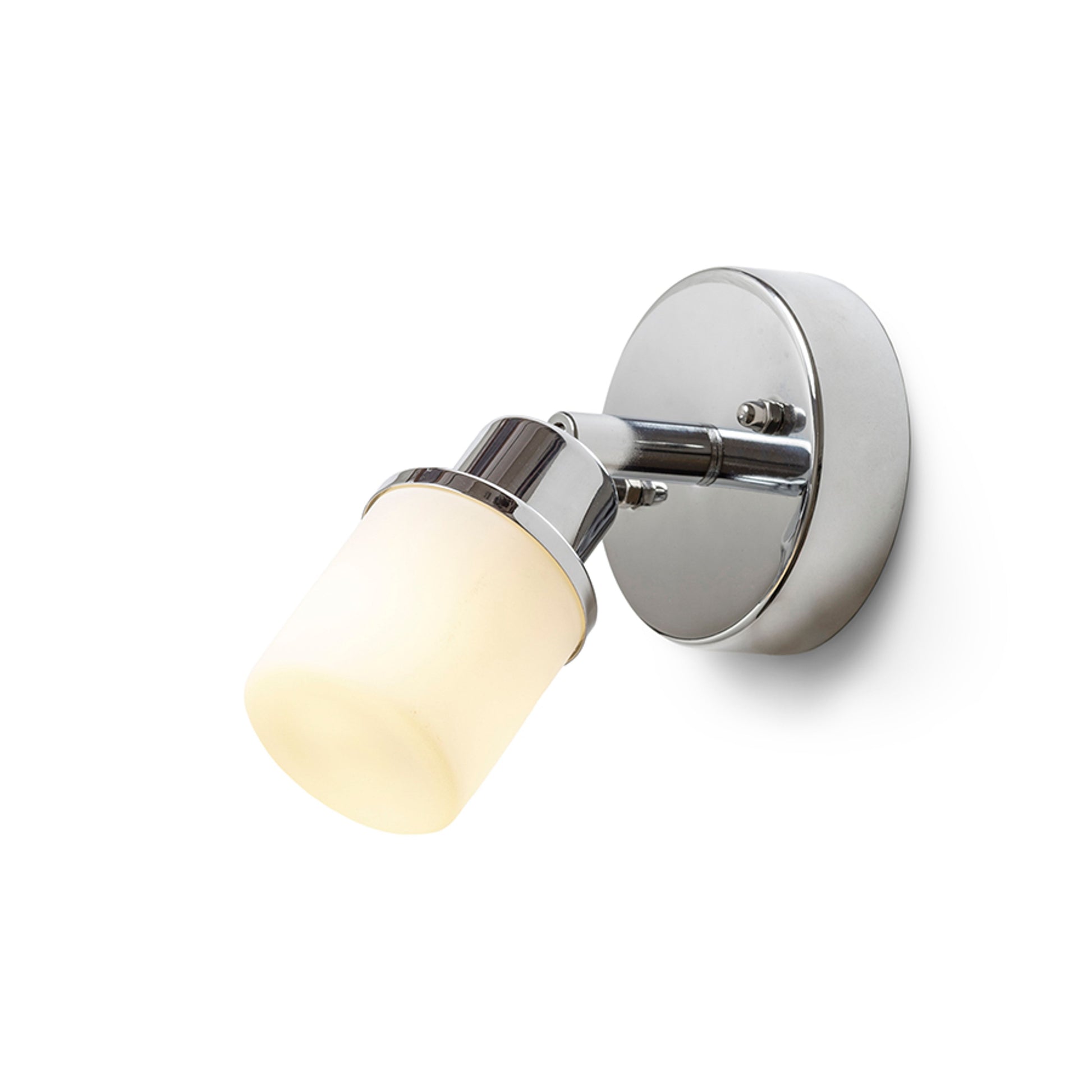 RENDL spotlight LINN I wall  opal-colored glass/chrome 230V LED G9 3W IP44 R13695 2