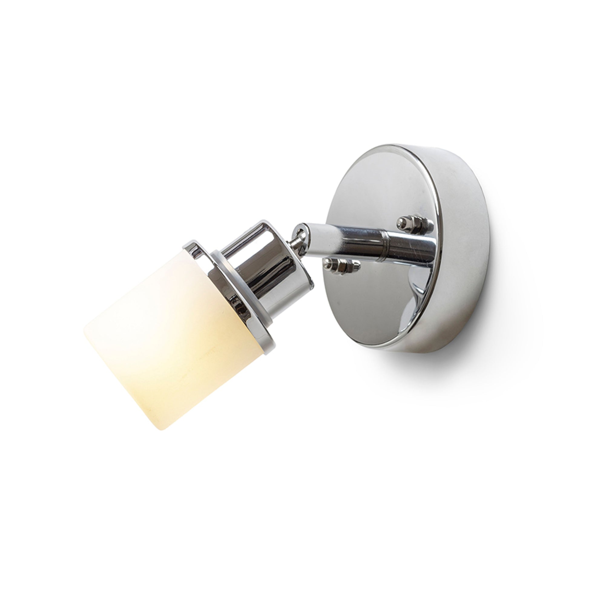 RENDL spotlight LINN I wall  opal-colored glass/chrome 230V LED G9 3W IP44 R13695 4