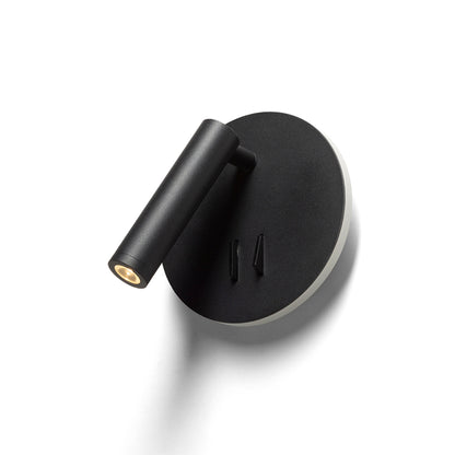 RENDL spotlight THALIA wall black satinated acrylic 230V LED 6+3W 3000K R13765 3