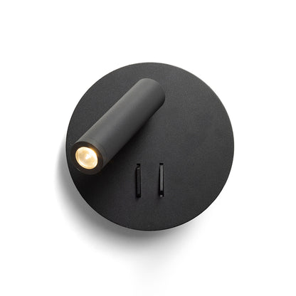 RENDL spotlight THALIA wall black satinated acrylic 230V LED 6+3W 3000K R13765 7